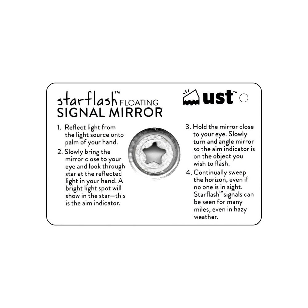 UST Ultimate Survival StarFlash Floating Signal Mirror - KnifeCenter -  1146760