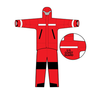 SAR Life Foul Weather Gear, Jacket & Pants with USCG Stencil