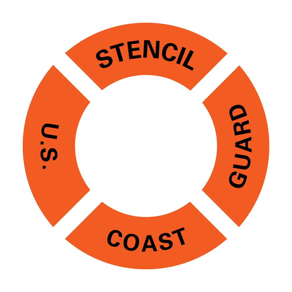 US Coast Guard Stencil for Ring Buoys - United SAR, Inc.