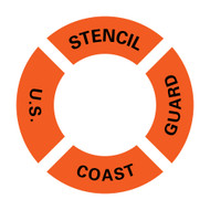 US Coast Guard Ring Buoy Stencil