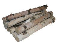 Wilson Decorative White Birch Log Bundle, Natural Bark Wood Home Décor - 15.5"-17.5" in Length 1.5"-3" Dia. (Set of 8)