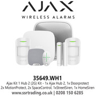 Ajax 35649.WH1 Kit 1 Hub 2 (2G) + Motion Protect House 
