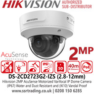 Hikvision 2MP AcuSense VF IP Dome Camera - DS-2CD2723G2-IZS