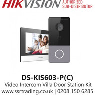 Hikvision IP Video Intercom Kit, Wifi & PoE - DS-KIS603-P(C)