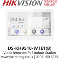 Hikvision Video Intercom IP PoE Indoor Station - DS-KH9510-WTE1(B)
