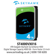 4TB Seagate SkyHawk Surveillance Hard Drive - ST4000VX016