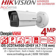 Hikvision iDS-2CD7A45G0-IZHSY 4MP AcuSense DeepinView IP Camera With 4.7-118mm Motorized VF Lens