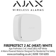 Ajax FireProtect 2 AC (Heat) (8EU) ASP White, FireProtect 2 AC Is A Mains-Powered Detector Designed For Residential Fire Safety - Ajax FireProtect 2 AC (Heat) White
