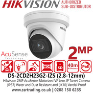 DS-2CD2H23G2-IZS Hikvision 2MP AcuSense IP Turret Camera With 2.8-12mm Motorized Varifocal Lens