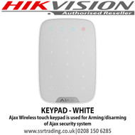 Ajax KEYPAD (WHITE) Wireless touch keypad is used for arming/disarming of Ajax security system 