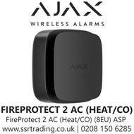  Ajax FireProtect 2 AC (Heat/CO) (8EU) ASP Black, Improved Mounting Panel With WAGO 221 Connectors - AJAX FIREPROTECT 2 AC (HEAT/CO) BLACK