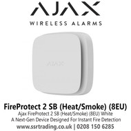 Ajax Wireless Fire Detector With Heat And Smoke Sensors, Version With Sealed Batteries Giving 10 Years Of Operation - Ajax FireProtect 2 SB (Heat/Smoke) (8EU)