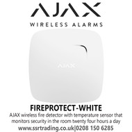 Ajax FIREPROTECT - WHITE Wireless fire detector with temperature sensor 