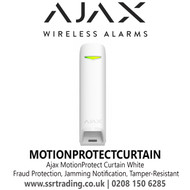 Ajax Motion Protect Curtain White, Protection Class IP54, Fraud Protection, Jamming Notification, Tamper-Resistant