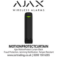 Ajax Motion Protect Curtain Black, Protection Class IP54, Fraud Protection, Jamming Notification, Tamper-Resistant