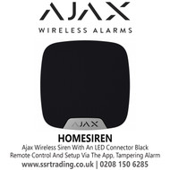 Ajax Wireless Siren With External LED Connector, Remote Control And Setup Via The App, Door Opening Notifications - HomeSiren Black