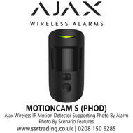 Ajax MotionCam S (PHOD) Black Wireless IR Motion Detector Supporting Photo By Alarm, Photo On Demand, Photo By Schedule, Photo By Scenario Features, Superior Edition