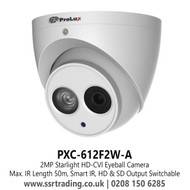 PRO 2MP 3.6mm 50m IR  CVI Audio Eyeball Camera - PXC-612F2W-A