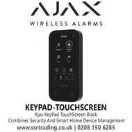 Ajax KeyPad TouchScreen Combines Security and Smart Home Device Management, The Big Display, DESFire and BLE Technologies, and Code Options Ensure a Secure and Efficient Experience - KeyPad TouchScreen Black