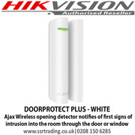 Ajax - DOORPROTECT PLUS - WHITE Wireless opening detector notifies of first signs of intrusion into the room through the door or window 
