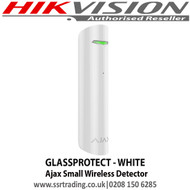 Ajax - GLASSPROTECT - WHITE Small wireless detector 