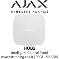 AJAX Intelligent control panel with visual alarm verification - HUB2+(WHITE)