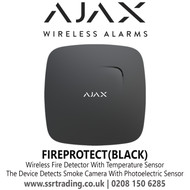 Ajax Wireless Fire Detector With Temperature Sensor - FireProtect(Black)