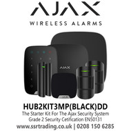 Ajax Starter Kit For The Ajax Security System, The Kit Consists Of Hub2, MotionProtect, DoorProtect, Keypad, Street Siren DD, Home Siren - Hub2Kit3MP(Black)DD