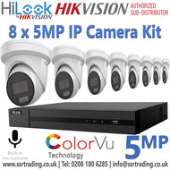 HiLook 8 IP Cameras NVR Kit - Network Video Recorder Kit - NVR Surveillance System - NVR Security Kit - Complete NVR System - 4 Channel NVR Kit - 8 Channel NVR Kit - 16 Channel NVR Kit - 4K NVR Kit - HD NVR Kit - PoE NVR Kit - H.265 NVR Kit