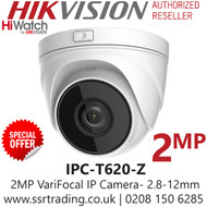 HiWatch 2MP Varifocal 2.8-12mm 30m IR PoE IP Turret - IPC-T620-Z 