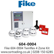 Fike (604-0004) Twinflex 4 Zone Kit, Fike Twinflex Pro Range Of Two Wire Fire Alarm System Equipment - 1 x Fike Twinflex 4 Zone Panel 7 x Twinflex Multipoint Detector with Sounder 2 x Twinflex Manual Call Point 1 x Head Removal Tool-