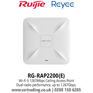 Wi-Fi 5 1267Mbps Ceiling Access Point - Dual-radio Performance, up to 1.267Gbps. - (RG-RAP2200(E))