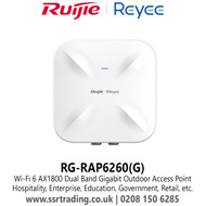 Wi-Fi 6 AX1800 Dual Band Gigabit Outdoor Access Point   Hospitality, Enterprise, Education, Government, Retail - (RG-RAP6260(G))
