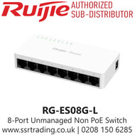 Ruijie 8-Port 10/100/1000 Mbps Unmanaged Non-PoE Switch - RG-ES08G-L