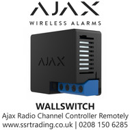 Ajax Radio channel controller allows to control domestic appliances remotely - WallSwitch (Black)