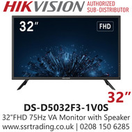Hikvision 32 inch FHD 75Hz VA Monitor with Speaker - (DS-D5032F3-1V0S)