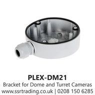 Bracket For Dome and Turret Cameras - (PLEX-DM21) Back Box - White