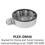 Bracket for Dome and Turret Camera - DM-46W - (PLEX-DM46) Back Box - White