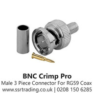 BNC Crimp Pro quality BNC Crimps 3 Parts - (BNC Crimp Pro)