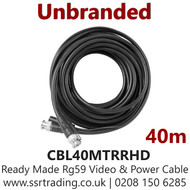 Pre Made 40M HD RG59 Video & Power Cable - CBL40MTRRHD