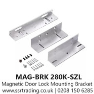 Electric Magnetic Door Lock Mounting Bracket 350Kg - MAG-BRK 280K-SZL (ZL Black)
