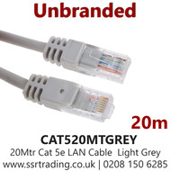 CABLAN CAT5E 20m CAT5 Light Grey Aluminum Magnesium Wire 20m
