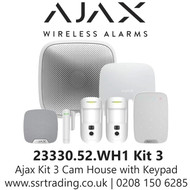 Ajax Kit 3 Cam House with Keypad, White - (23330.52.WH1)
