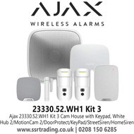 Ajax 23330.52.WH1 Kit 3 Cam House with Keypad, White 