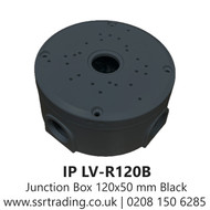 Junction Box Round Black 4.75"x2" (120x50MM) - IP LV-R120B