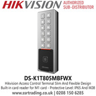 DS-K1T805MBFWX Hikvision Access Control Terminal 