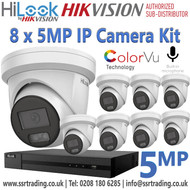 HiLook 8Ch NVR Kit - HiLook NVR Surveillance System Kit with IP Cameras - HiLook NVR Security Kit - 8 Channel HiLook NVR Kit - HiLook NVR Kit with 8 Turret IP Cameras - HiLook 8 Turret IP Network Cameras Kit with 8Ch NVR 