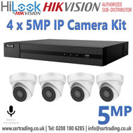 4Ch NVR Kit - 4Ch HiLook NVR Security System Kit - IP CCTV Camera Kit - 4Ch HiLook NVR Kit - 4Ch NVR Kit - HiLook NVR Kit with IP Camera - IP Camera System - Home Security IP Camera Kit - 4Ch NVR System Kit 4 x IP Turret Cameras 