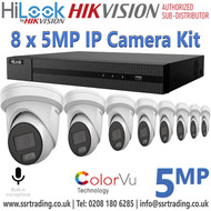 8 x IP Camera System Kit - HiLook NVR Kit with IP Camera - IP Camera System - Home Security IP Camera Kit - HiLook 8Ch NVR Kit 8 x IP Turret Cameras - 8Ch NVR Security System Kit - 8Ch HiLook NVR Security System Kit - Camera Kit - 8Ch HiLook NVR Kit 