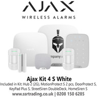 Ajax Kit 4 S (Hub2+2MPS+DPS+KPPS+SSDD+HSS) White - 90769.WH1